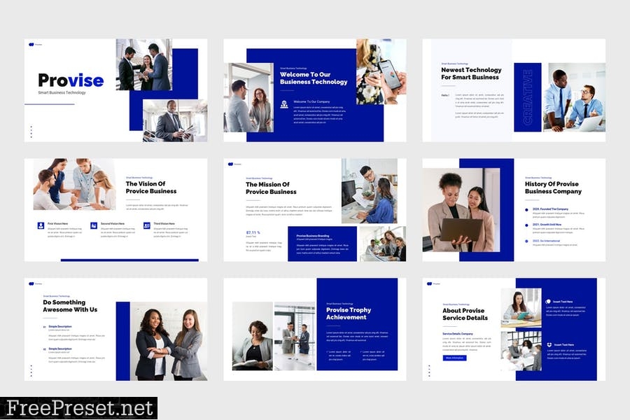 Provise - Business Technology PowerPoint Template 7YNYFNT