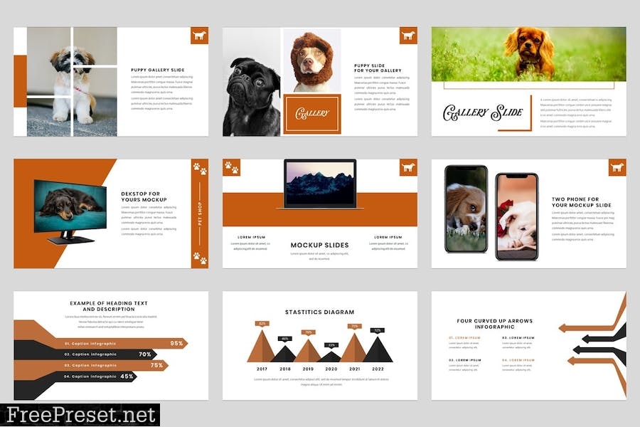 Puppy - Pet Shop Powerpoint Template KEZAVWF