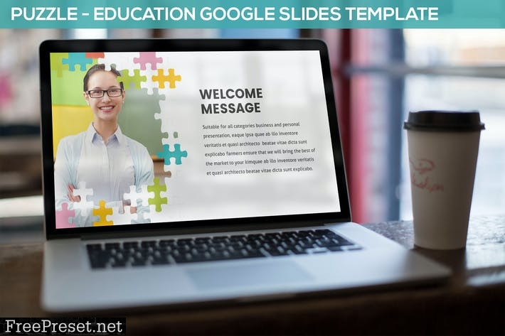 Puzzle - Education Google Slides Template TLJ433