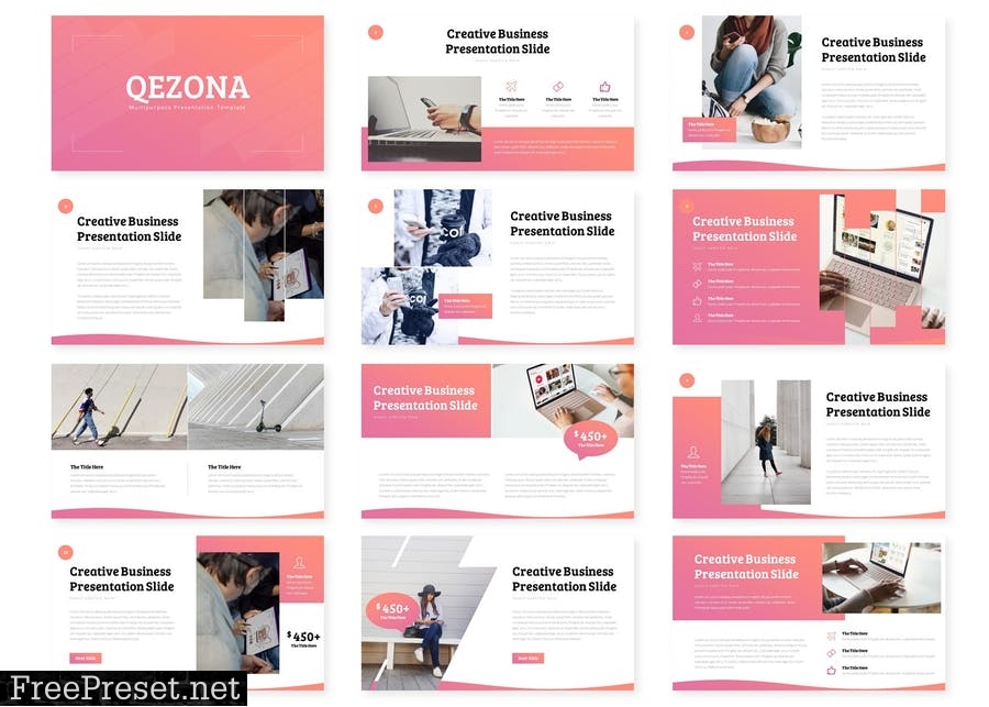 Qezona - Presentation Template KRU77BC