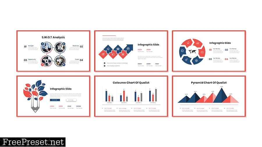 Qualist Business Presentation PowerPoint Template P85UZLZ