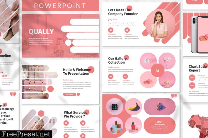 Qually - Fashion Powerpoint Template CFUEV6V