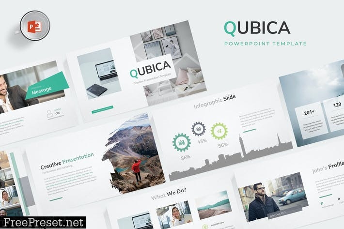 Qubica - Powerpoint Template X3XXRH