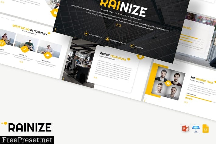 Rainize - Presentation PPTX / GSlides / Key BFTCBNH