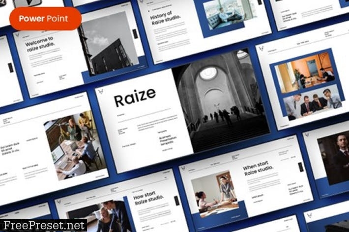 Raize – Business PowerPoint Template 2T7ZKJF