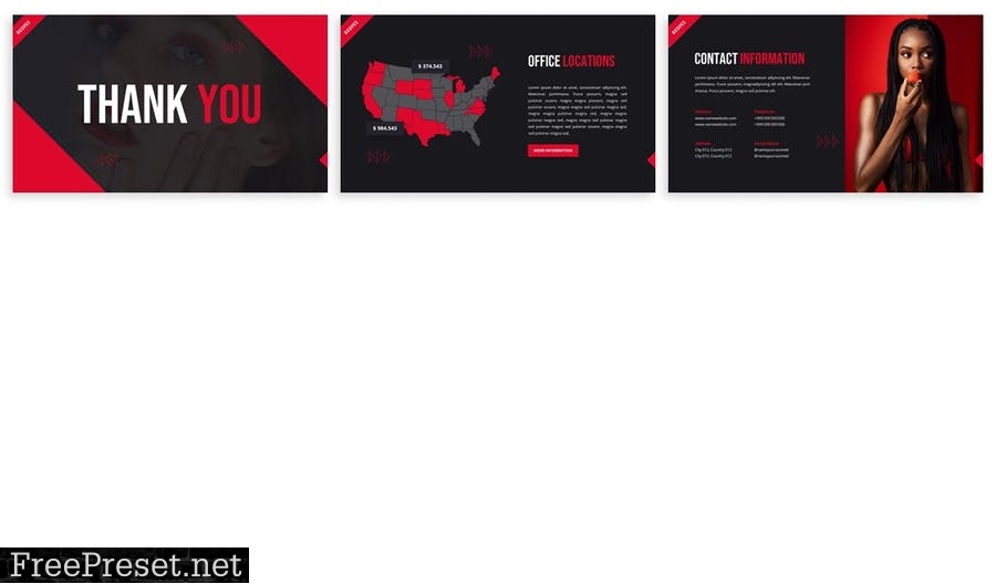 Redfes - Powerpoint Presentation Template 4X854ML