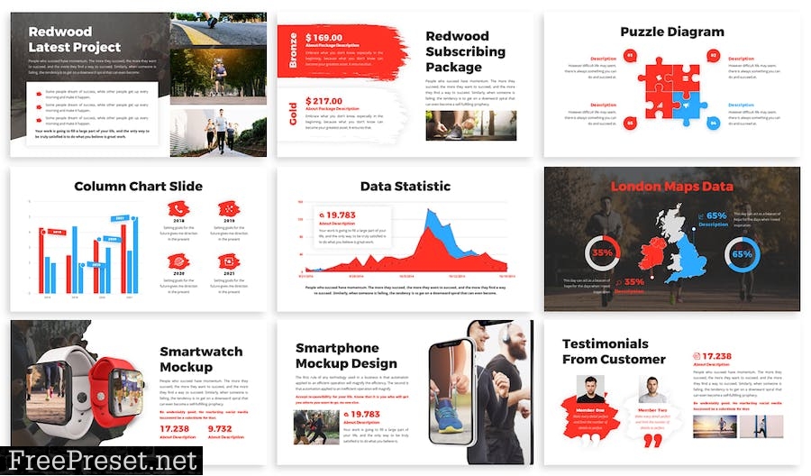 Redwood - Business Template Prensentation PVTVY36