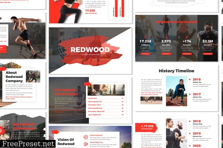 Redwood - Business Template Prensentation PVTVY36