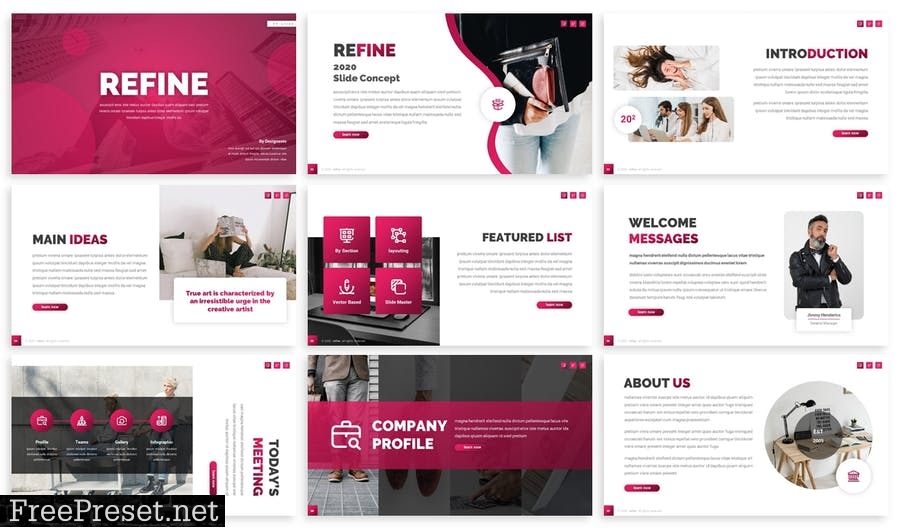 Refine - Business Prensentation Template RJ8KGHV