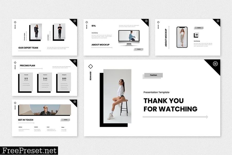 Reinhard - Fashion PowerPoint Template EJ3E598