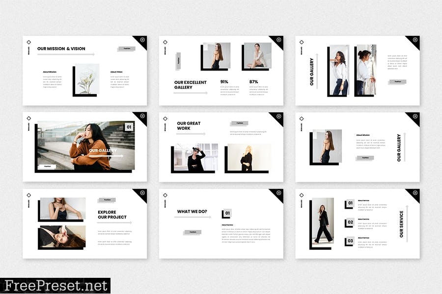 Reinhard - Fashion PowerPoint Template EJ3E598