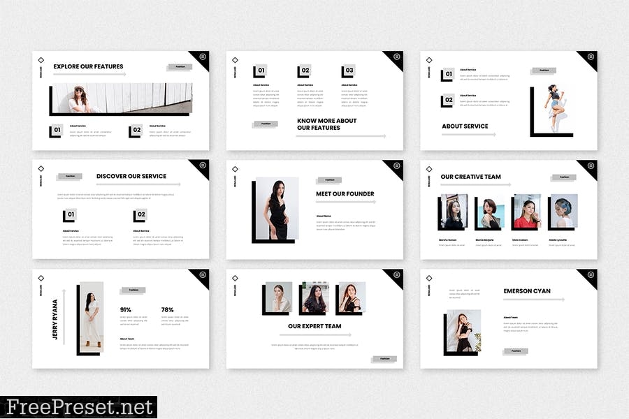 Reinhard - Fashion PowerPoint Template EJ3E598