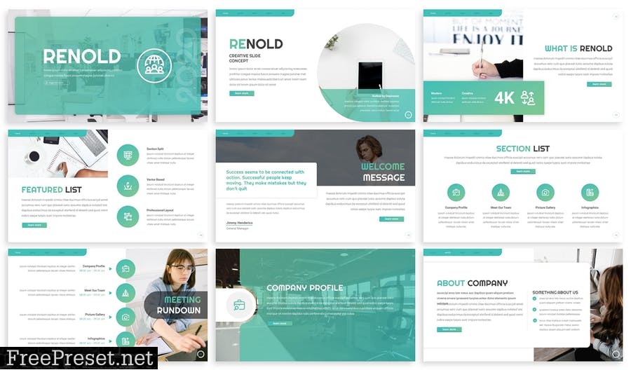 Renold - Business Prensentation Template 9MADEYD