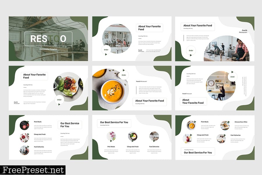 Restoo - Food & Restaurant Presentation Template V3RCB5E