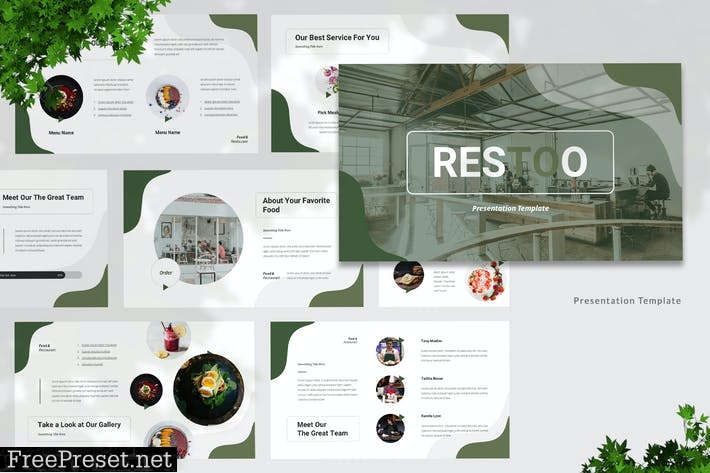 Restoo - Food & Restaurant Presentation Template V3RCB5E