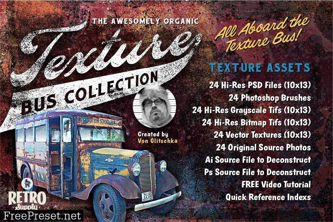 RetroSupply - The Awesomely Organic Texture Bus Collection