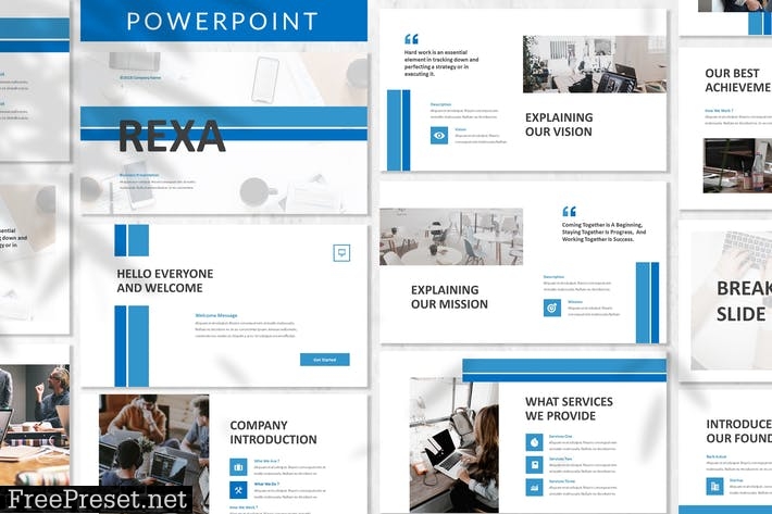 Rexa - Business Powerpoint Template 6ZAVTV9