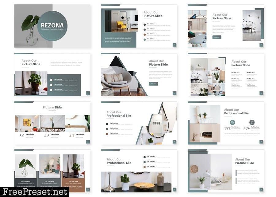 Rezona Presentation Template 2MC9PFA