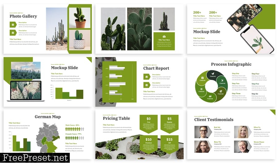 Ribon - Eco Powerpoint Template B7CRH6E