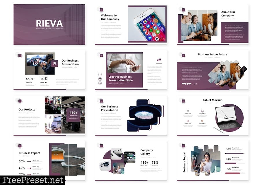 Rieva - Powerpoint Template AXRDVQF