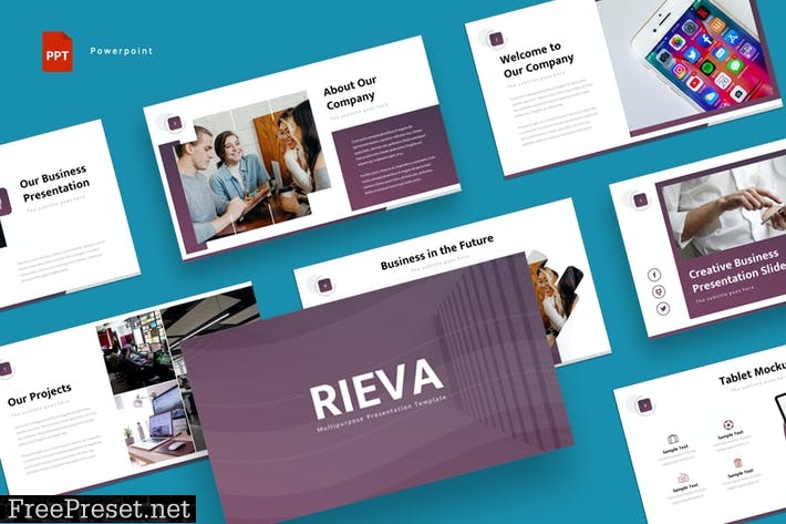 Rieva - Powerpoint Template AXRDVQF