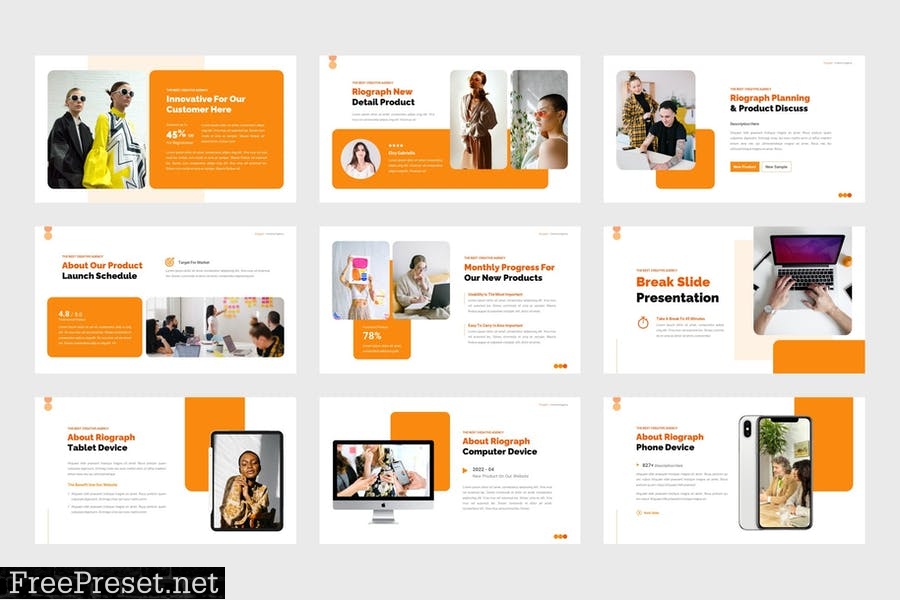 Riograph - Creative Agency PowerPoint Template NLSPEYS