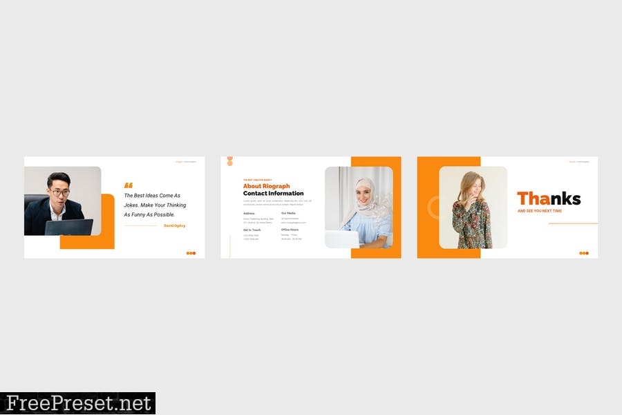 Riograph - Creative Agency PowerPoint Template NLSPEYS