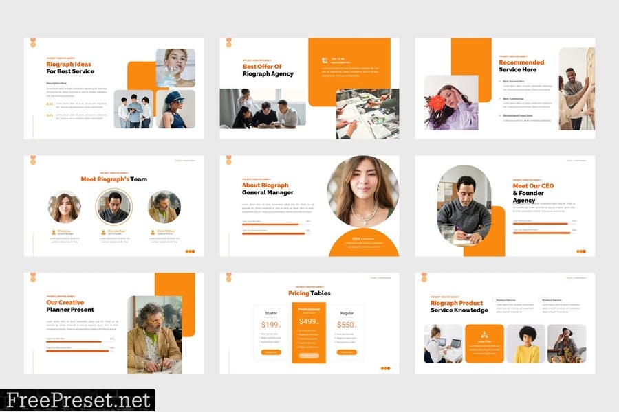 Riograph - Creative Agency PowerPoint Template NLSPEYS