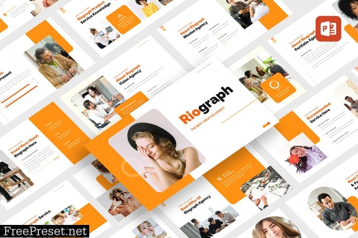 Riograph - Creative Agency PowerPoint Template NLSPEYS