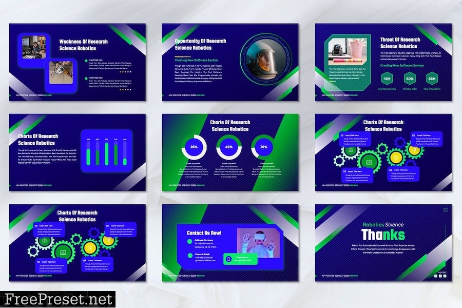 Robonic - Robotics Powerpoint Templates V6YBCNP