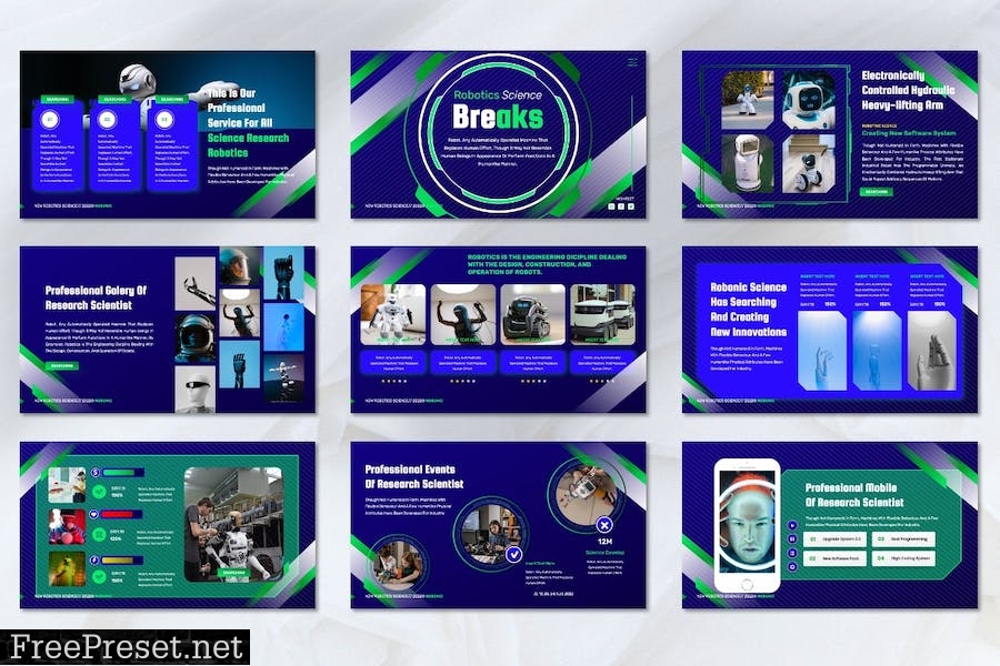 Robonic - Robotics Powerpoint Templates V6YBCNP