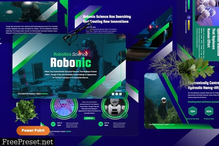 Robonic - Robotics Powerpoint Templates V6YBCNP