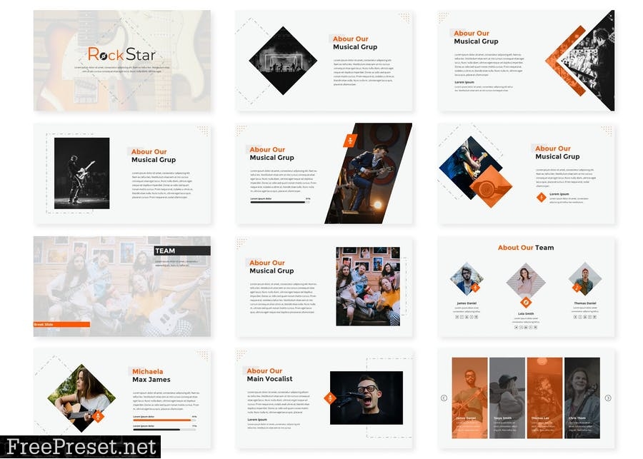 Rockstar Google Slides Template W6AAZ5