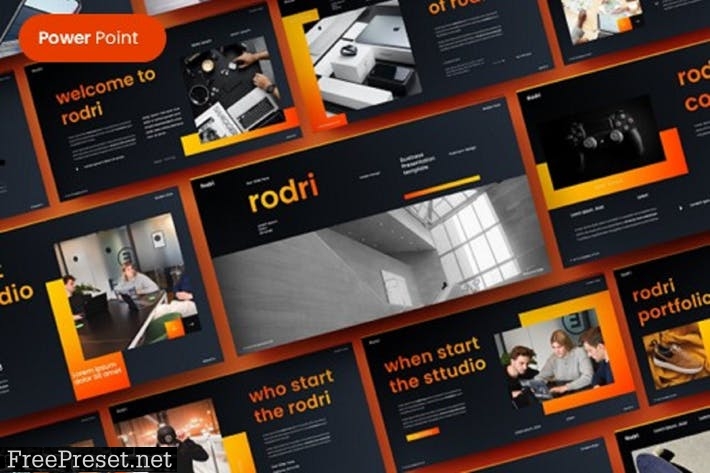 Rodri – Business PowerPoint Template 8AMY5F9