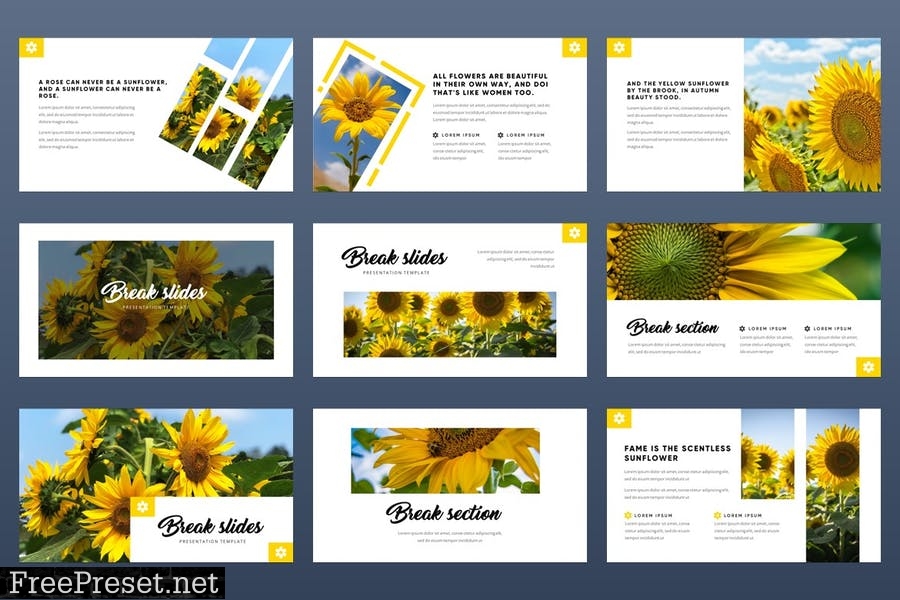 Rosunler - Minimalism Tropical Powerpoint Template