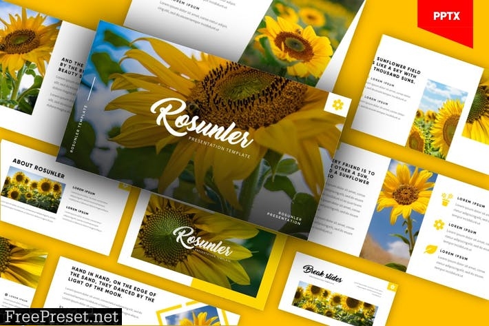 Rosunler - Minimalism Tropical Powerpoint Template