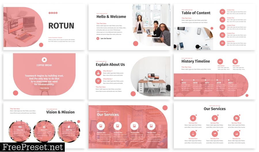 Rotun - Business Powerpoint Template G87SEL7