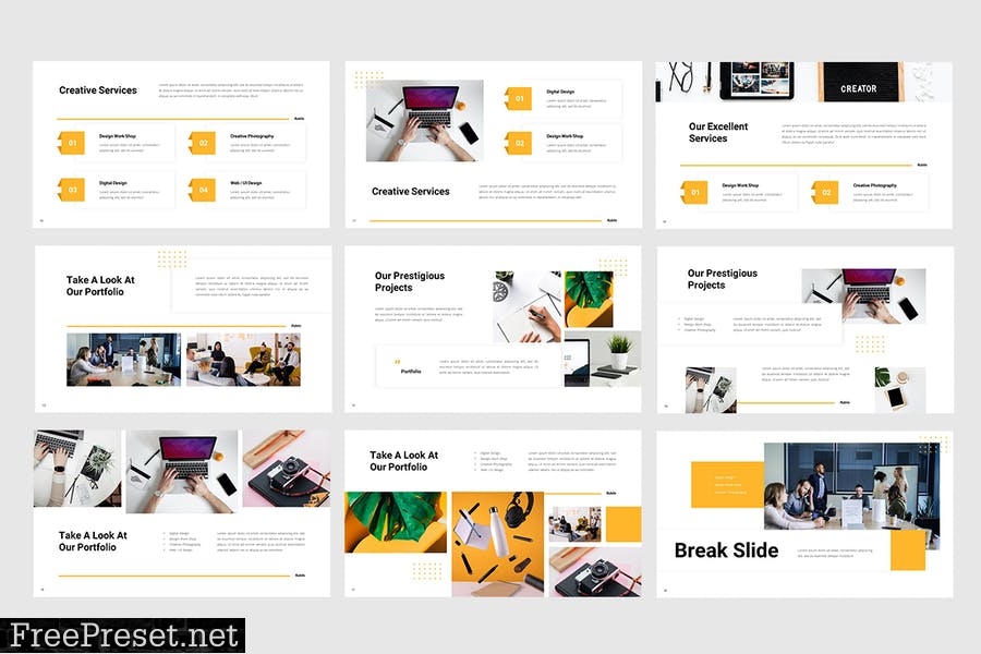 Rubilo - Creative Presentation Template 3FPEPH2