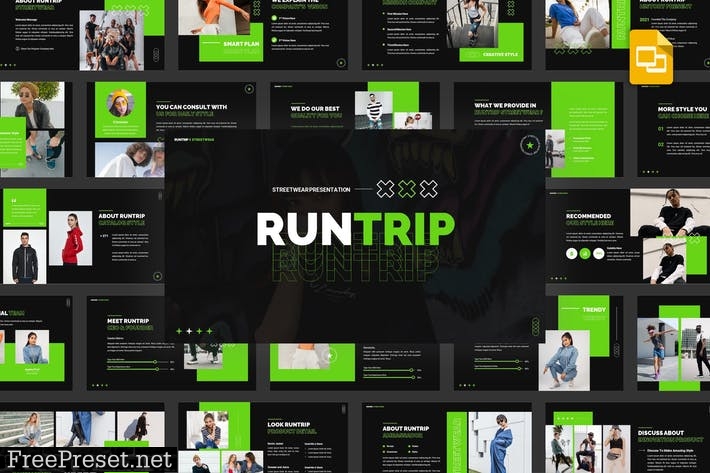 Runtrip - Streetwear Google Slides Template 7HTU5QW