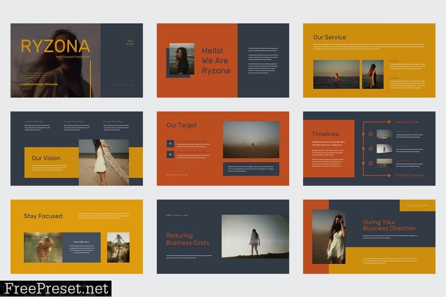 Ryzona - Business Lookbook Powerpoint Template ATNBMZ7