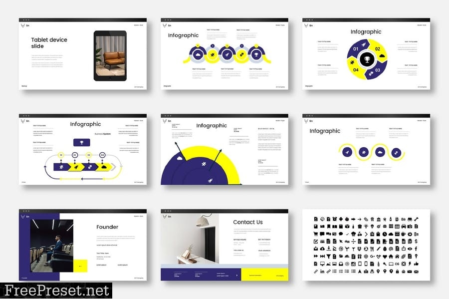 Sanii – Business PowerPoint Template YVPTN44