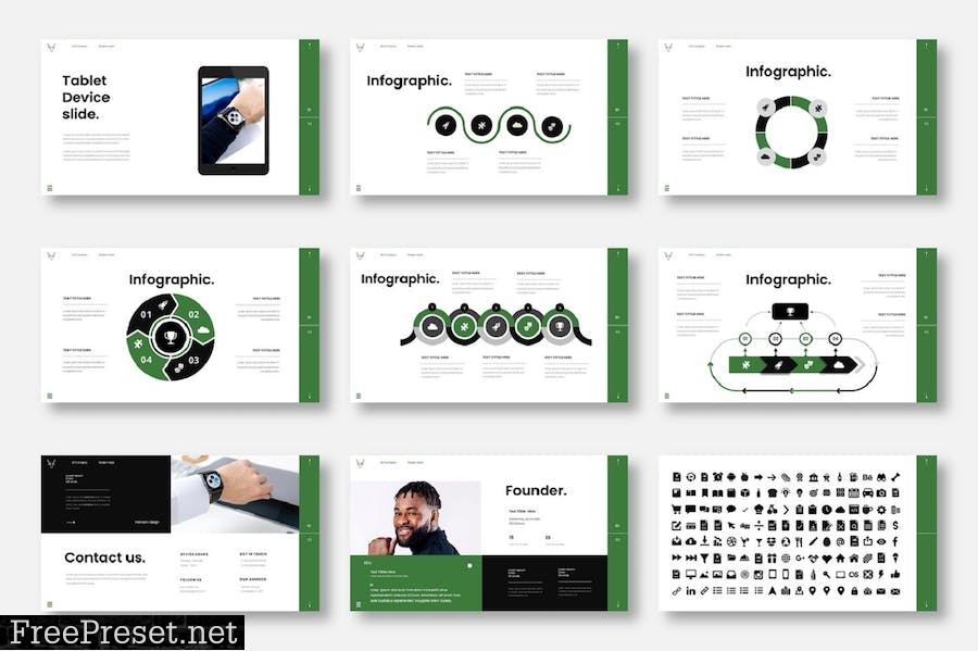 Sarah – Business PowerPoint Template FZKS2BX