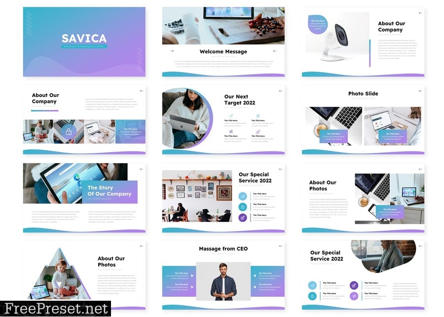 Savica - Powerpoint Template BVA845Y