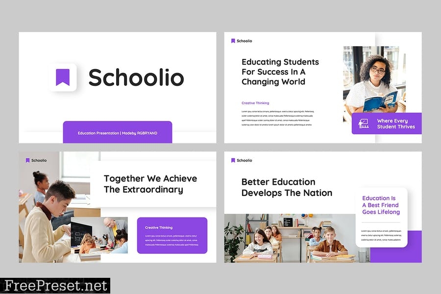 SCHOOLIO - Education & School Powerpoint 27G5WS4