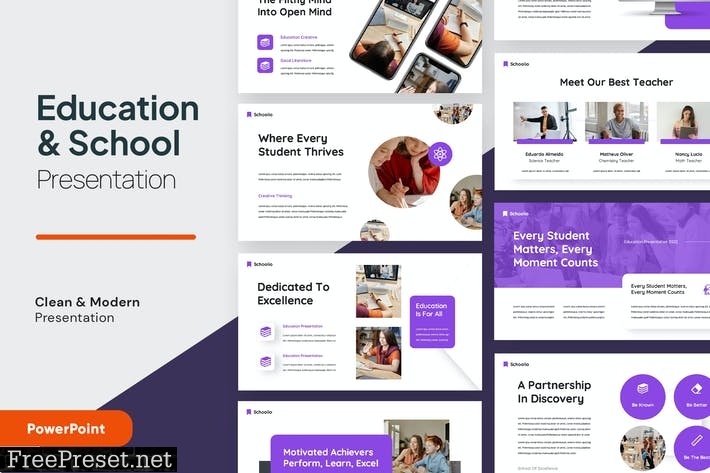 SCHOOLIO - Education & School Powerpoint 27G5WS4