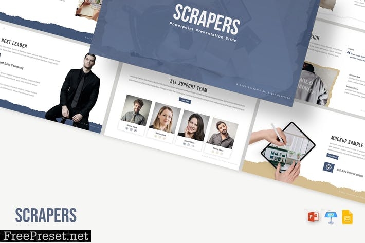 Scrapers - Powerpoint / Google Slides / Keynote 33GTR6T