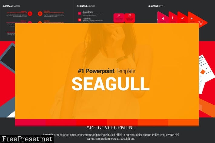 SEAGULL Powerpoint Template 9LD9GP