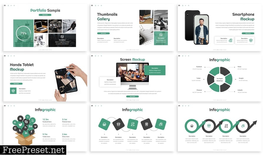 Selena - Modern Agency Prensentation Template 269TM4J