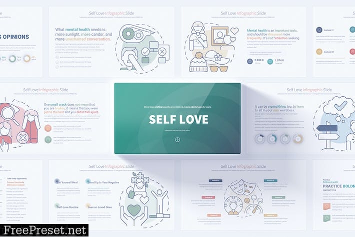 Self Love - PowerPoint Infographics Slides CZ5YZJT