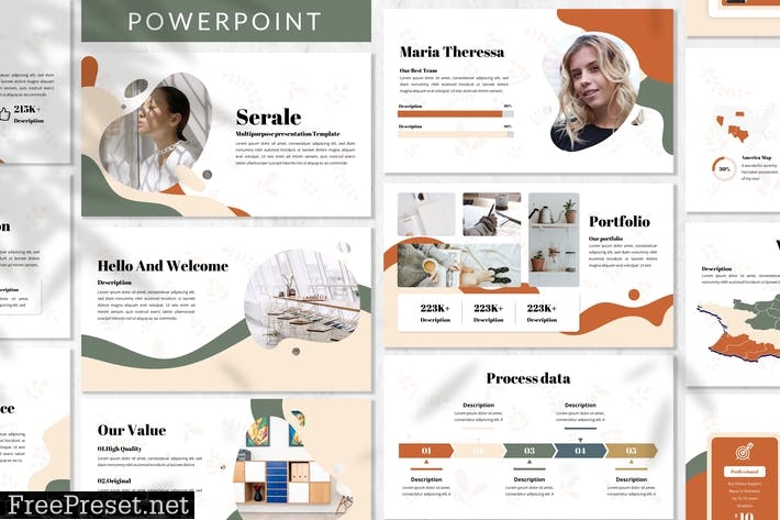 Serale - Creative Powerpoint Template QRQN555